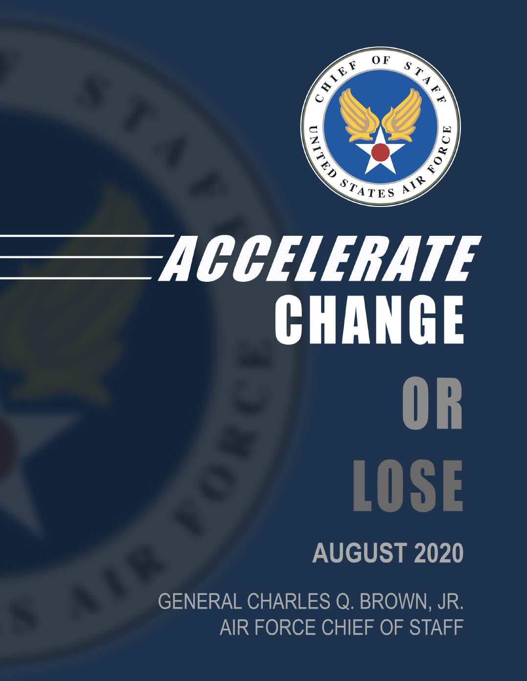 Graphic of Accelerate Change or Lose